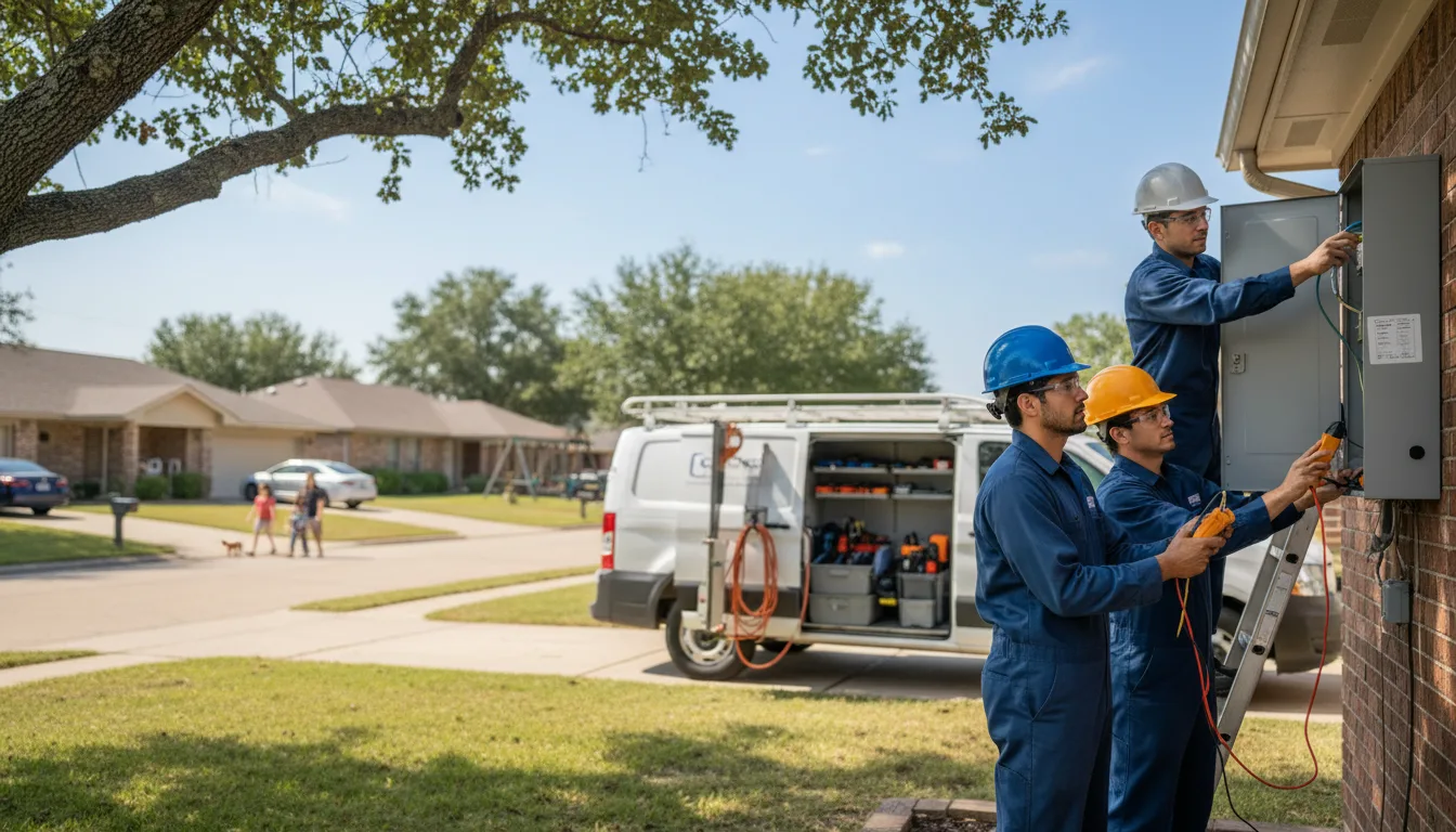 Certified electrician providing emergency electrical services in Ozan, AR
